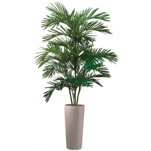 HTT - Kunstplant Areca palm in Clou rond taupe H215 cm - kunstplantshop.nl